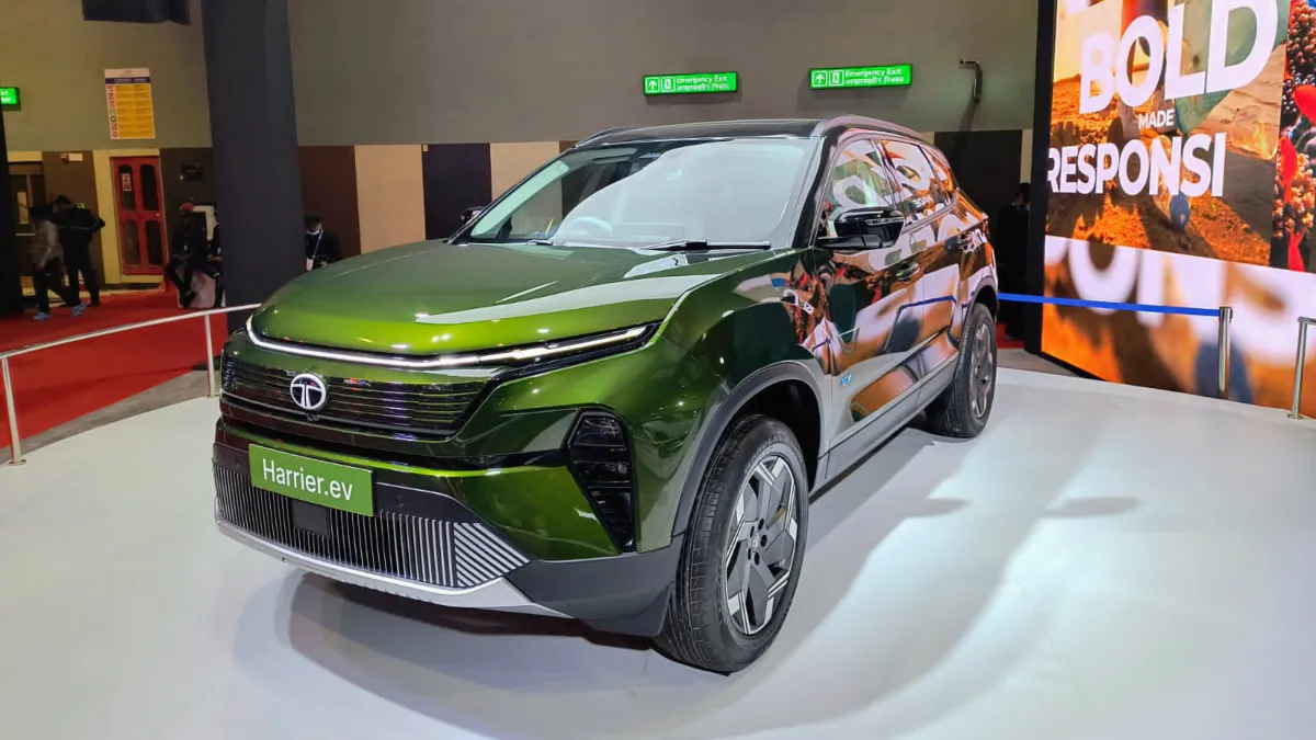 Tata Harrier EV unveiled at Bharat Mobility Expo 2025